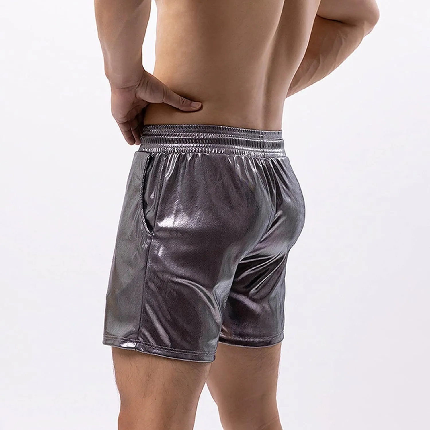 Men's Workout Shorts with Pockets Quick Dry Athletic Elastic Gym Hiking Running Lightweight Activewear Trunks