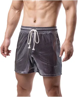 Men's Workout Shorts with Pockets Quick Dry Athletic Elastic Gym Hiking Running Lightweight Activewear Trunks