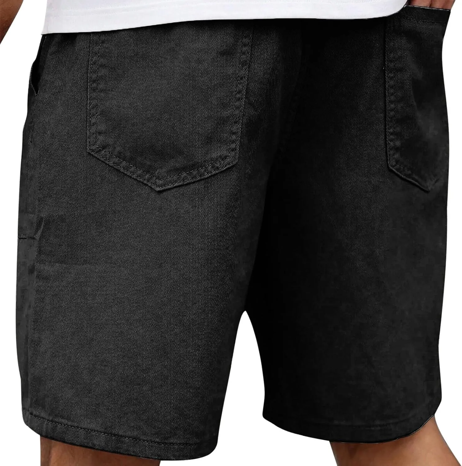 Men's Workout Shorts with Pockets Quick Dry Retro Casual Drawstring Elastic Outdoor Activewear Basketball Trunks