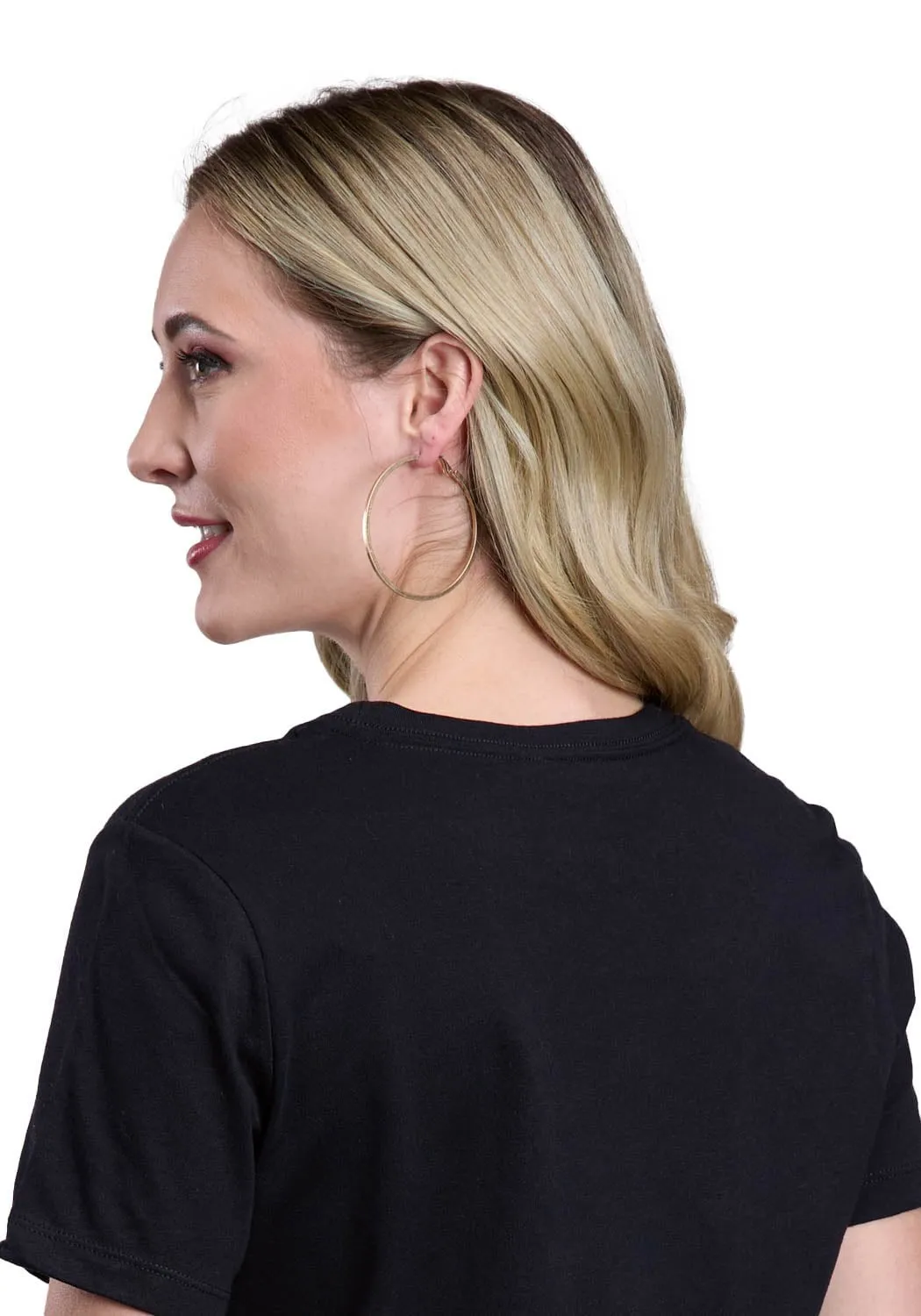 Anti Static Treatment Tin Haul Womens Horseshoe With Scenery Black Cotton Blend S/S T-Shirt