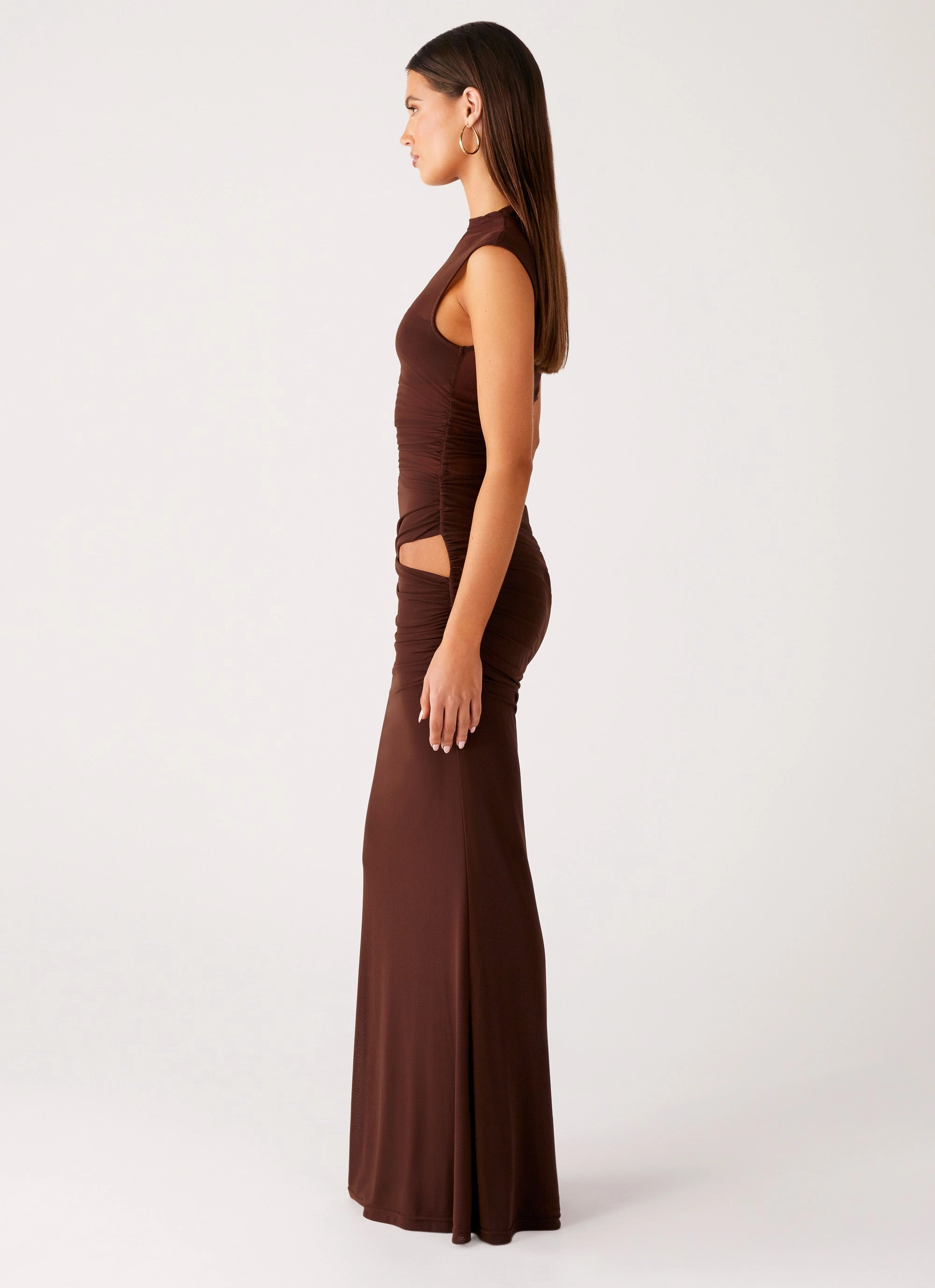 Soft Curve Grace Glow Briony Maxi Dress - Cool Chocolate