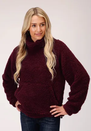 Minimal Shape Roper Womens Wine Polyester Polar Fleece Lined Jacket Modern Traveler Gear Sunny Vibes Roper Womens Wine Polyester Polar Fleece Lined Jacket