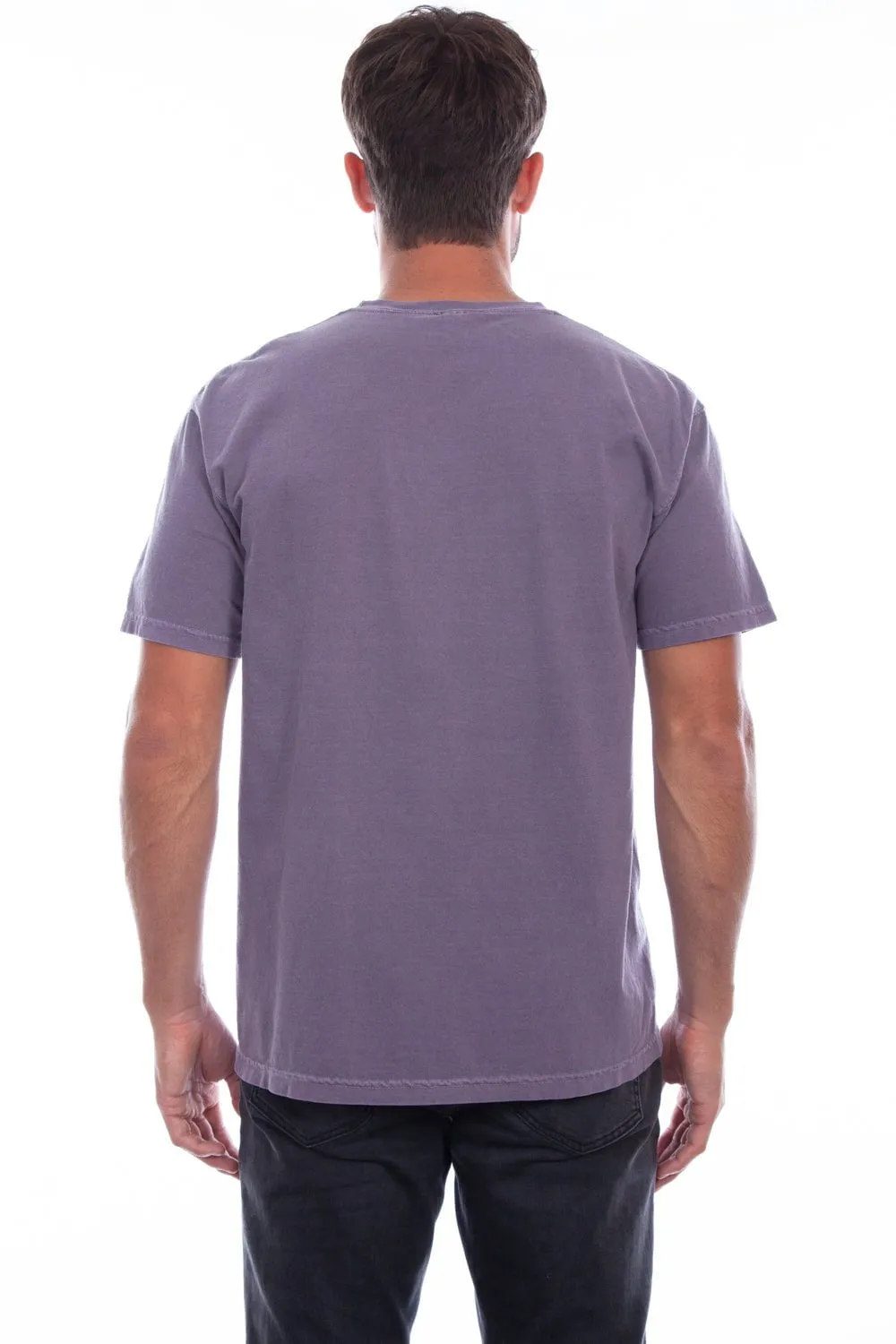 Casual Comfort Scully Mens Wine 100% Cotton Crew Neck S/S T-Shirt