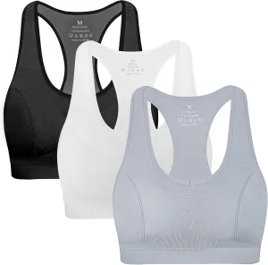MIRITY Women Racerback Sports Bras - High Impact Workout Gym Activewear Bra