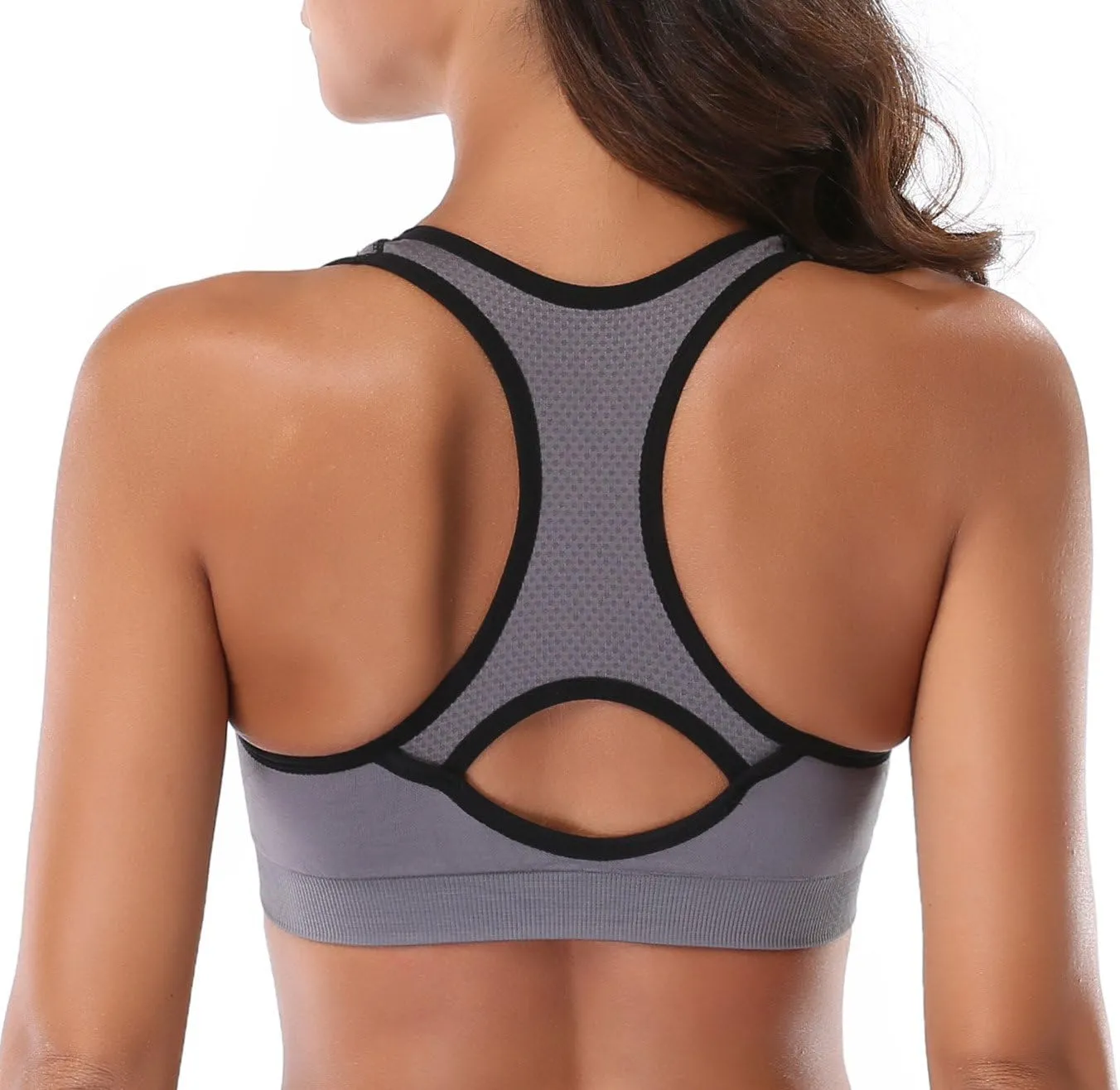 MIRITY Women Racerback Sports Bras - High Impact Workout Gym Activewear Bra