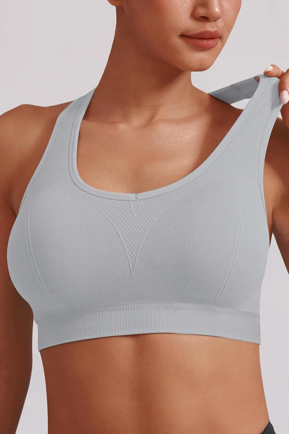MIRITY Women Racerback Sports Bras - High Impact Workout Gym Activewear Bra