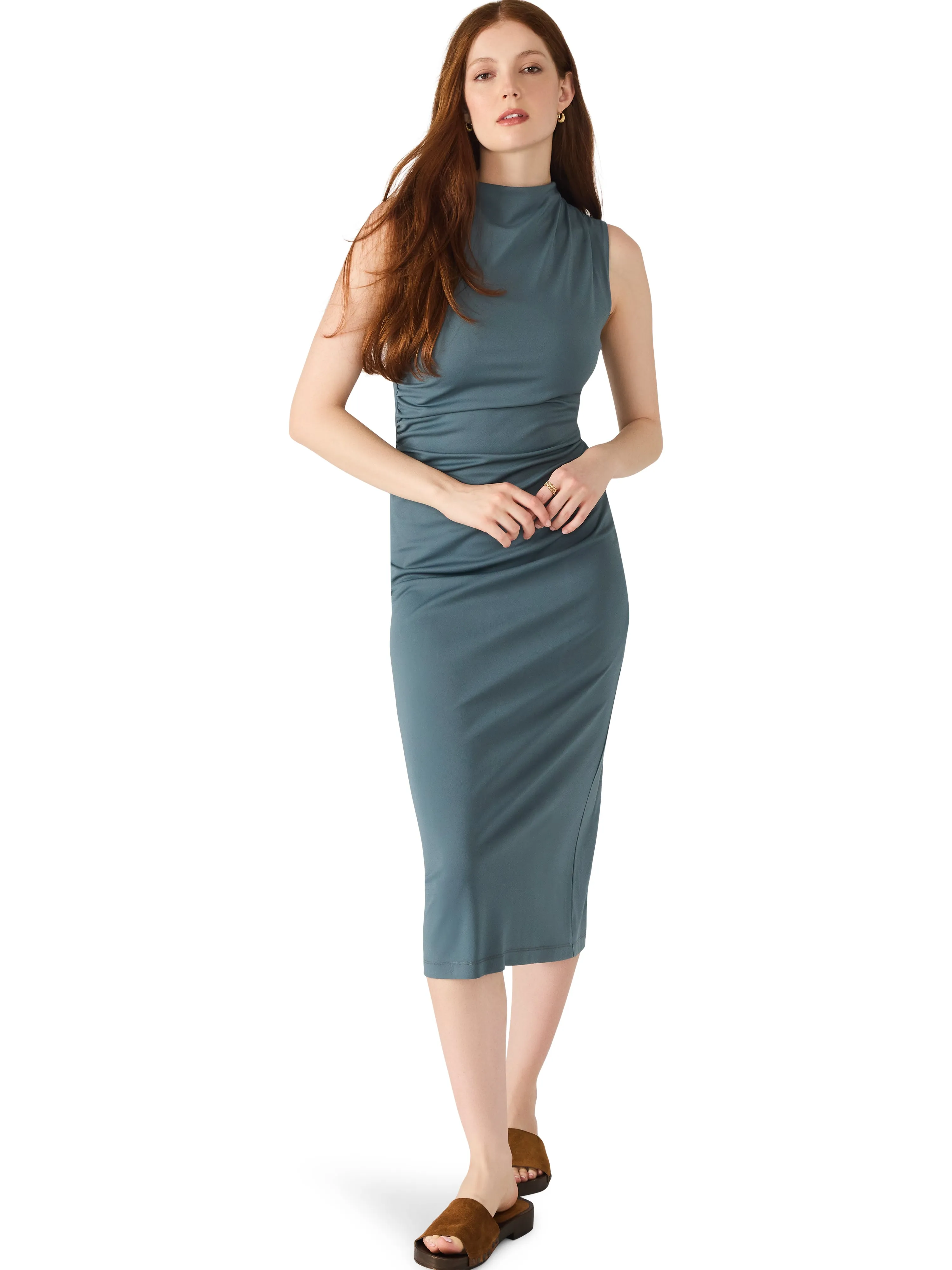 Travel-Pack Mo Dress in Cloud Grey