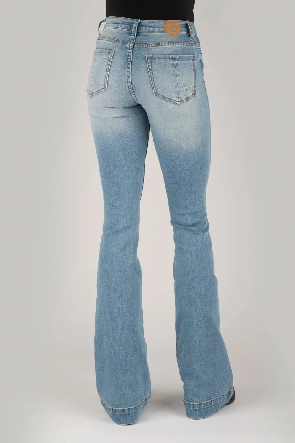 All Time Fit Travel Essential Tin Haul Womens Blue Cotton Blend 595 Libby Destruction Jeans