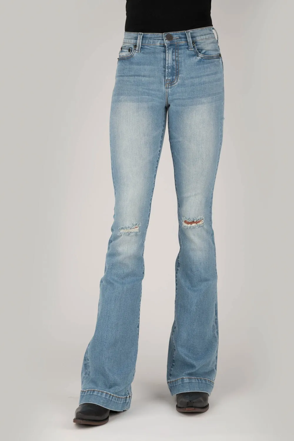 Tin Haul Womens Blue Cotton Blend 595 Libby Destruction Jeans Nature Lover Party Look