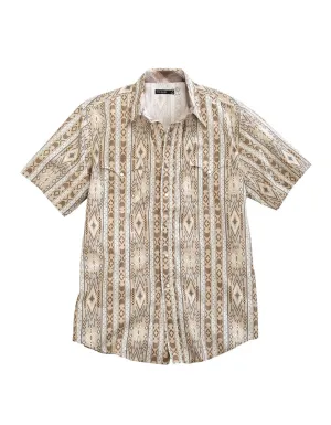 Modern Styles Tin Haul Mens Grey 100% Cotton Tribal Wallpaper S/S Shirt Tin Haul Mens Grey 100% Cotton Tribal Wallpaper S/S Shirt Chic Layer