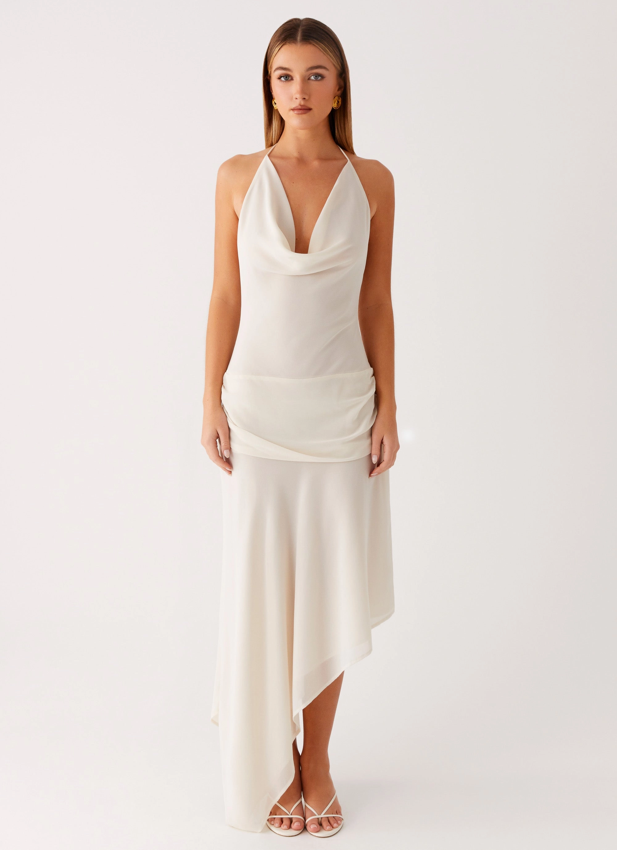 Calm Movement Nyra Midi Dress - Cream