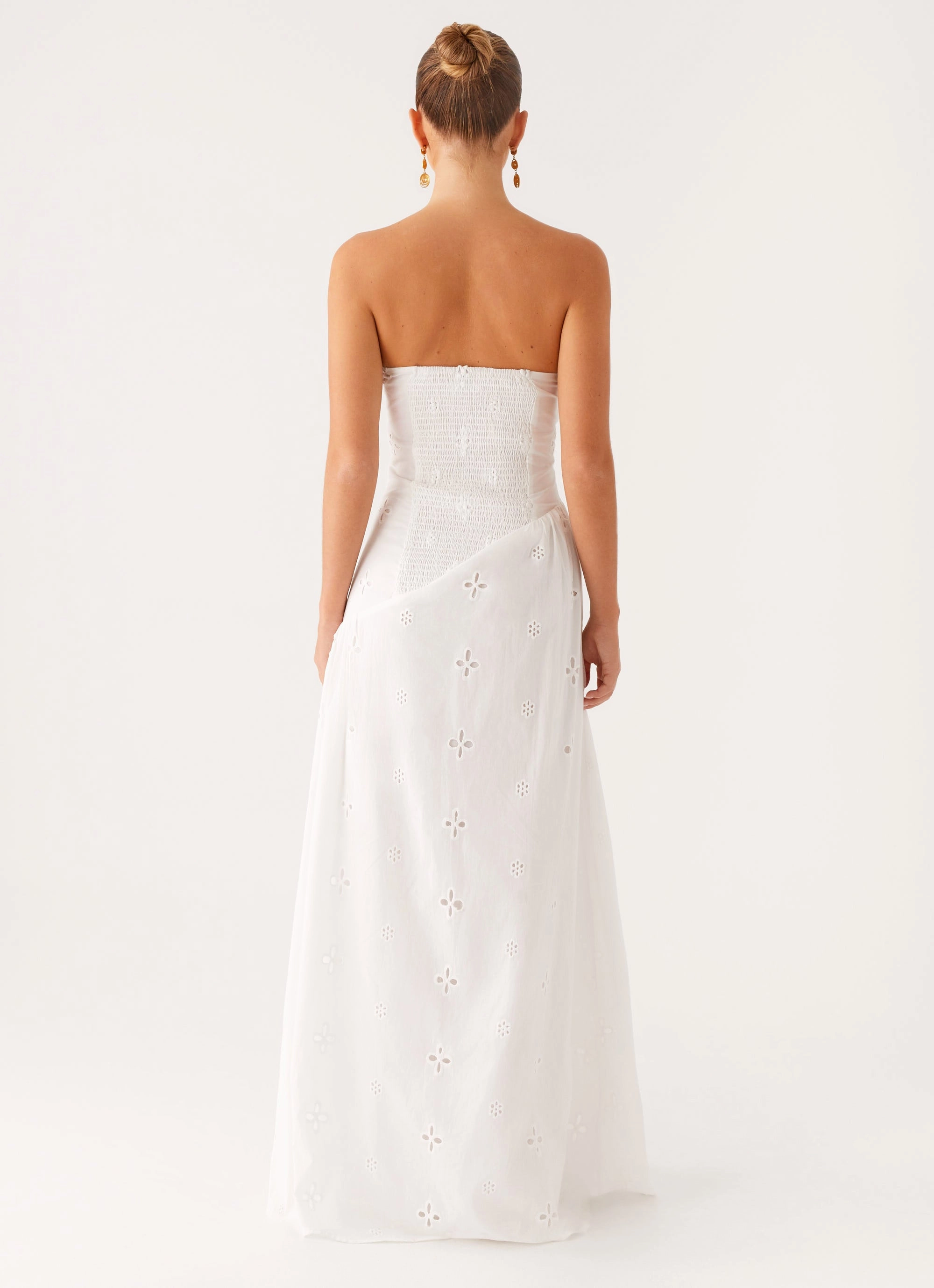 Sleek And Stylish Bright-colored piece Sunkissed Maxi Dress - Ivory