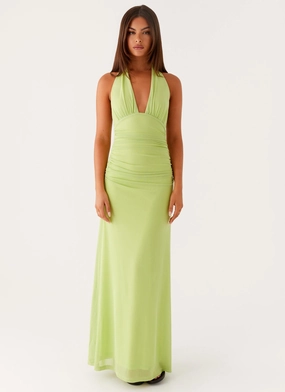 Modest Attire Kerrie Maxi Dress - Lime Relaxing Style Fashion Layers Kerrie Maxi Dress - Lime