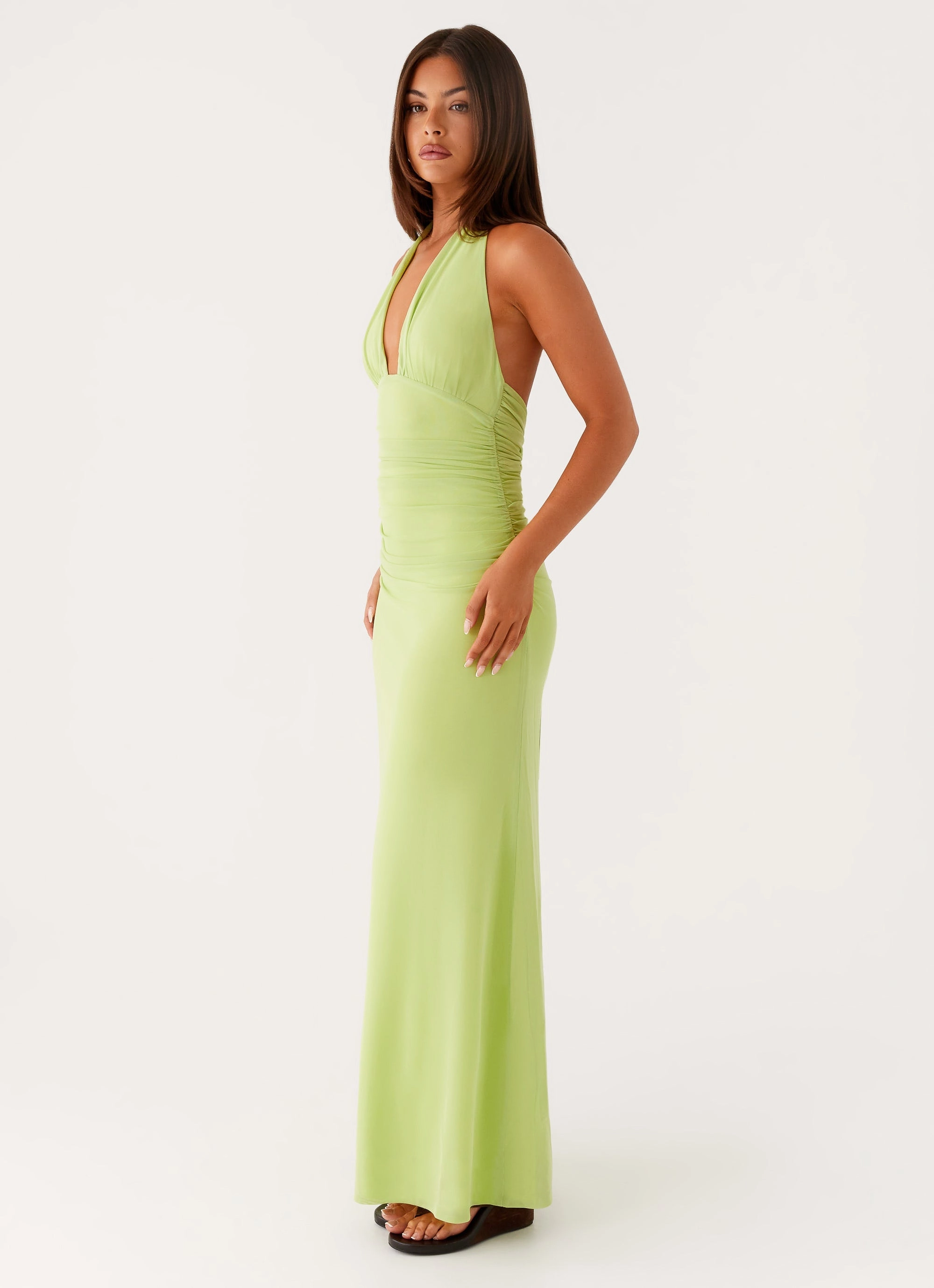 Trendy Tailoring Simple Profile Kerrie Maxi Dress - Lime