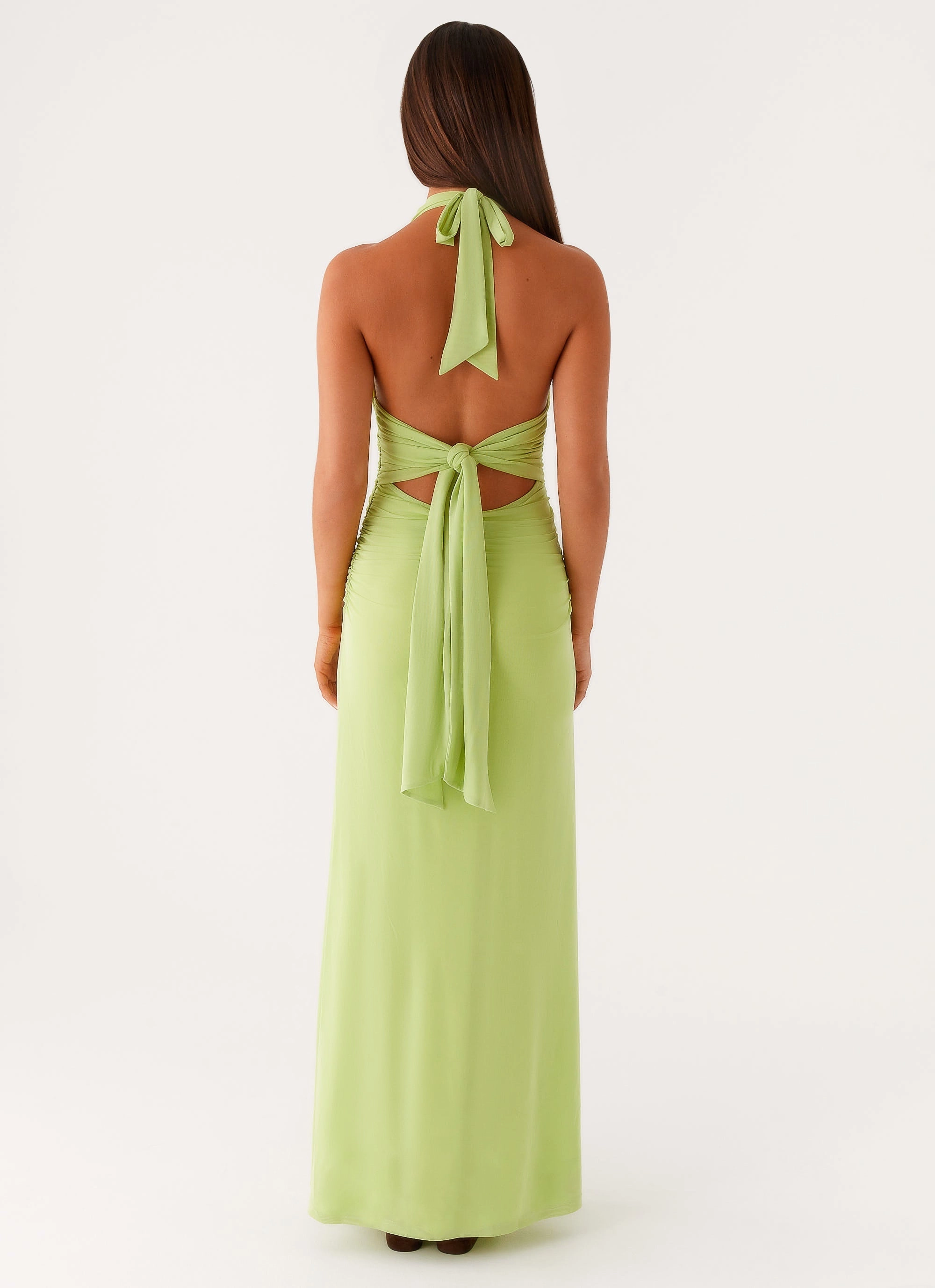 Kerrie Maxi Dress - Lime Lounge Moment