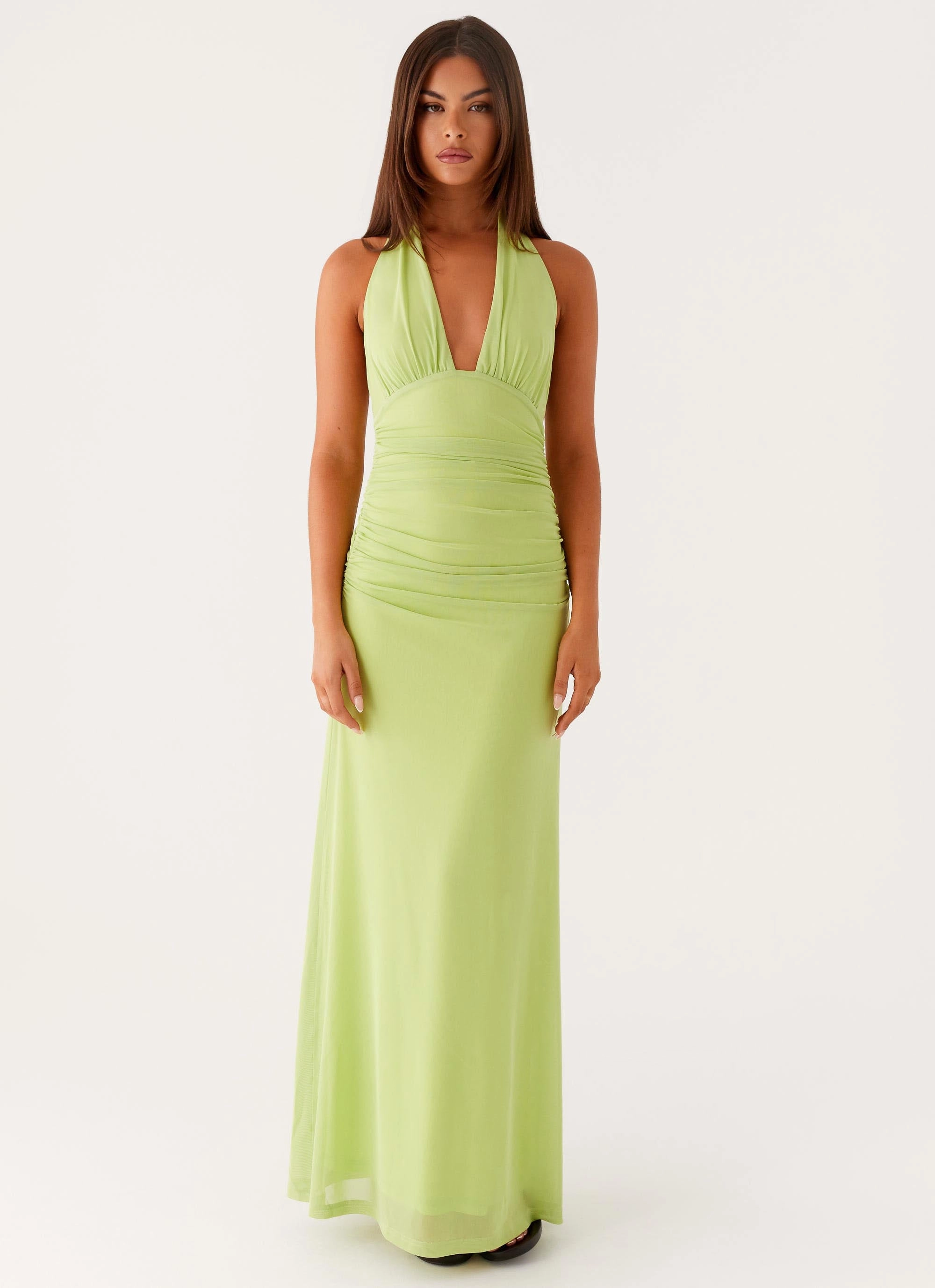 Relaxing Style Fashion Layers Kerrie Maxi Dress - Lime