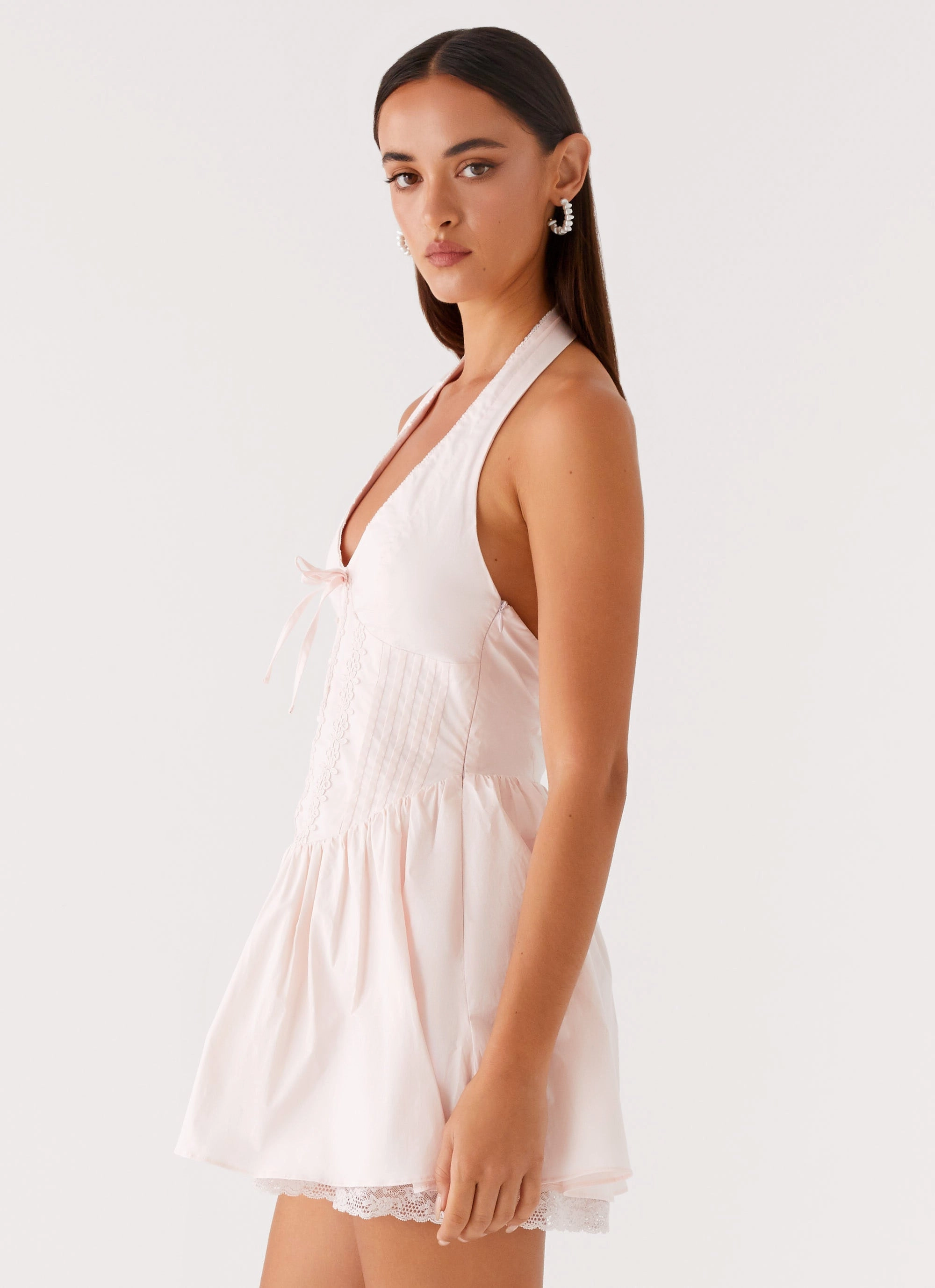 Neat Finish Soft Contour Moira Mini Dress - Pink