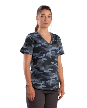 Moisture Wicking Fabric Berne Womens Performance V-Neck Chicken Print Cotton Blend S/S T-Shirt Vibrant Colors Berne Womens Performance V-Neck Chicken Print Cotton Blend S/S T-Shirt