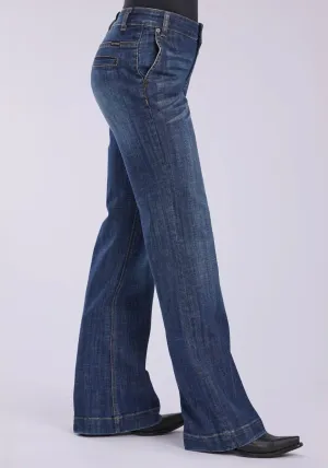 Moisture Wicking Fabric Stetson Womens 214 Trouser Fit Slash Pkts Blue Cotton Blend Jeans Simple Detail Distressed Details Stetson Womens 214 Trouser Fit Slash Pkts Blue Cotton Blend Jeans