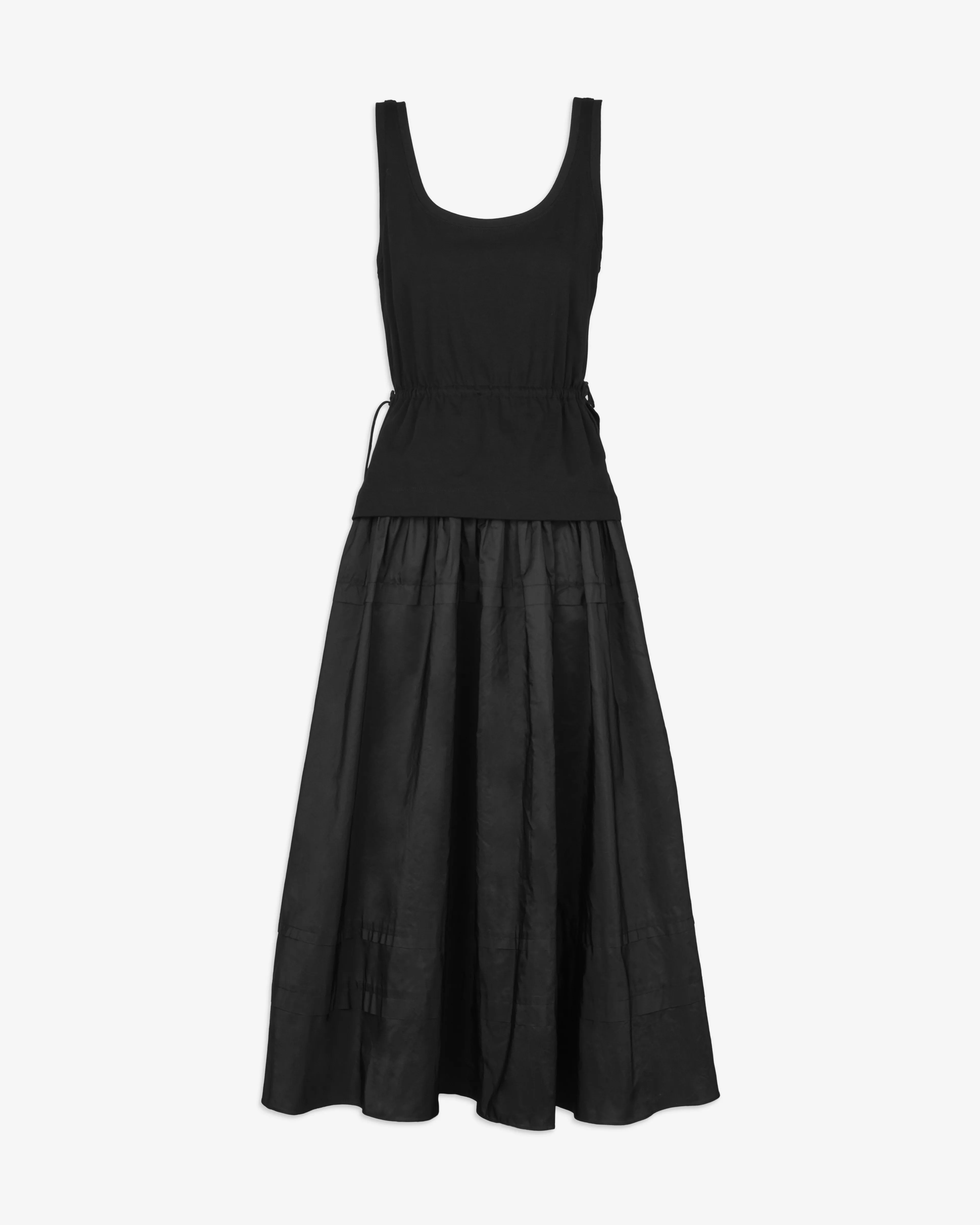 Monica Dress Glossy Fabric Layered Comfort Wear