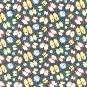 Monster'ocity - Glow in the Dark Eyes Glow Black Yardage
