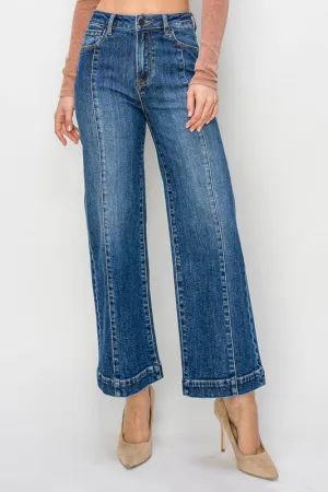 Morgan High Rise Ankle Wide Jeans Modern Spark Plain style Smart Wardrobe Morgan High Rise Ankle Wide Jeans