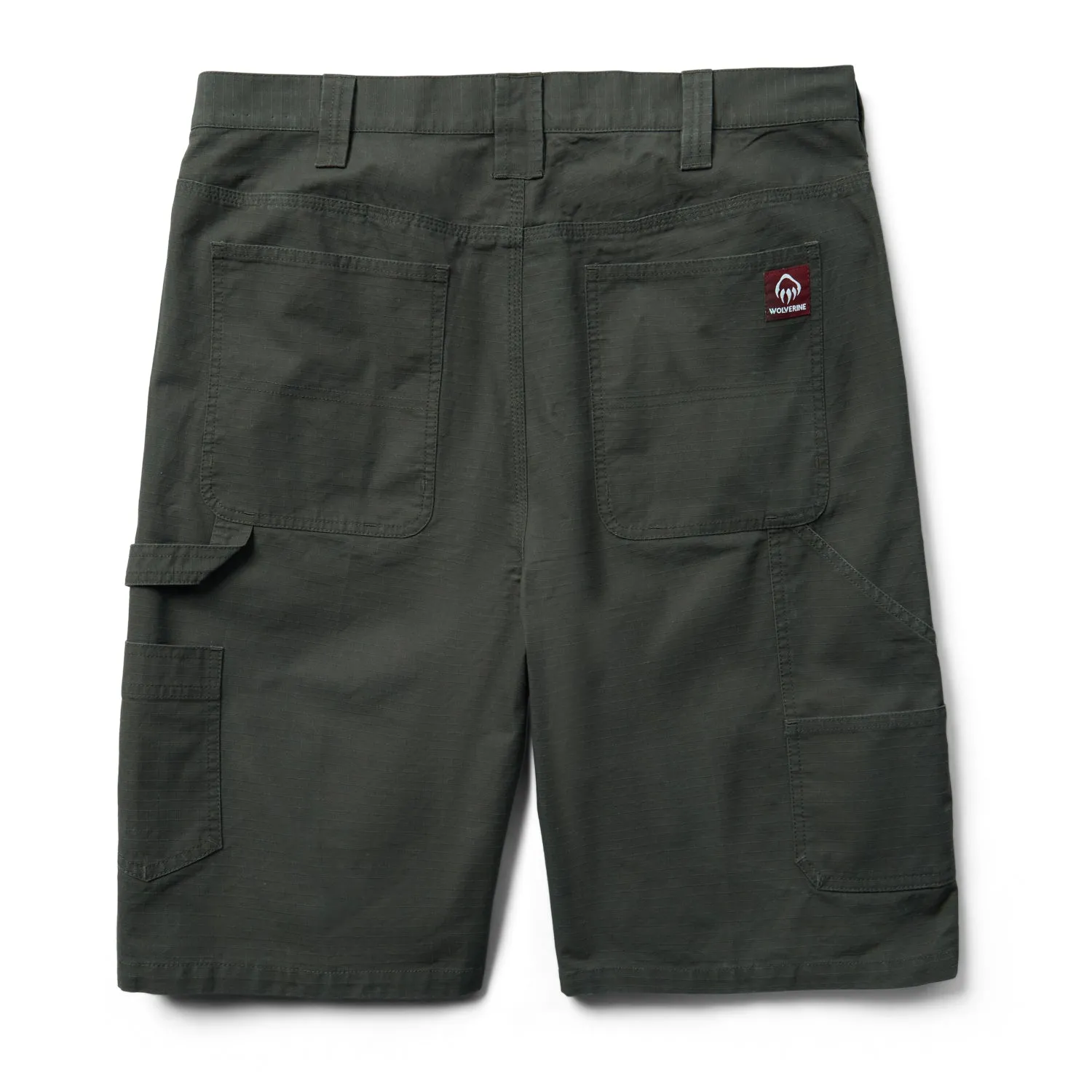 Sporty Edge Wolverine Mens Black Olive 100% Cotton Eaton 11in Ripstop Short
