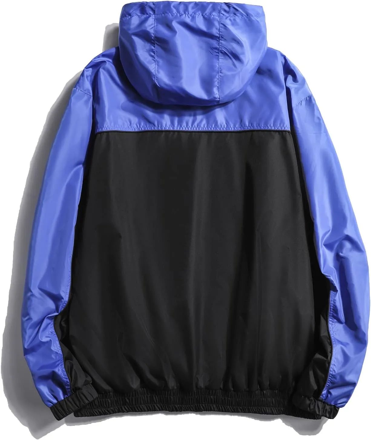 Mywu Lightweight Windbreaker Jacket Men with Mesh Lined for Hiking Travel Water Resistant Men Rain Jacket