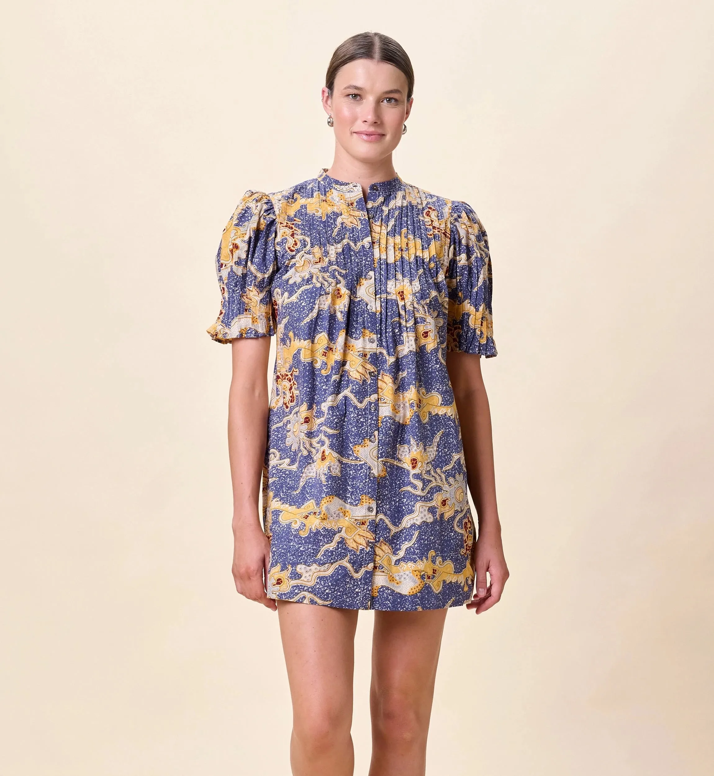 Smooth-Lining Nadia Mini Dress | Blue Castello
