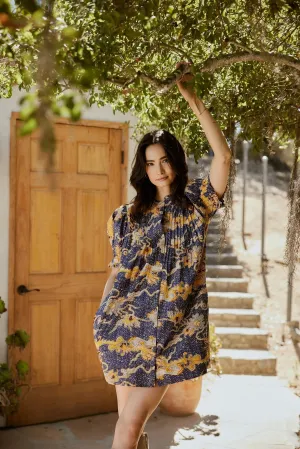 Nadia Mini Dress | Blue Castello Versatile Goods Formal Aura Refined Form Nadia Mini Dress | Blue Castello