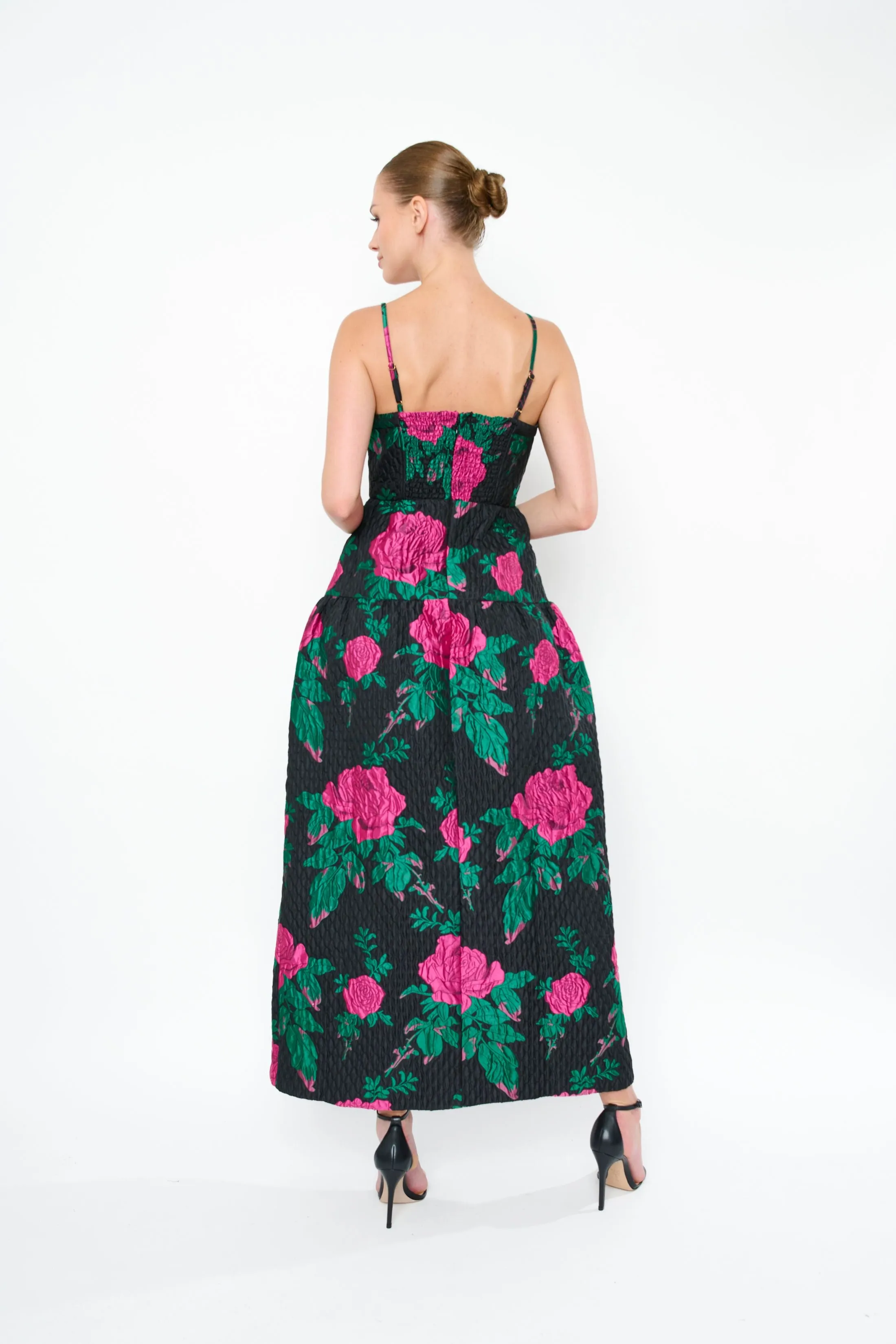 Naia Gown in Pink Rose Relaxed Fit Design Sophisticated Wear