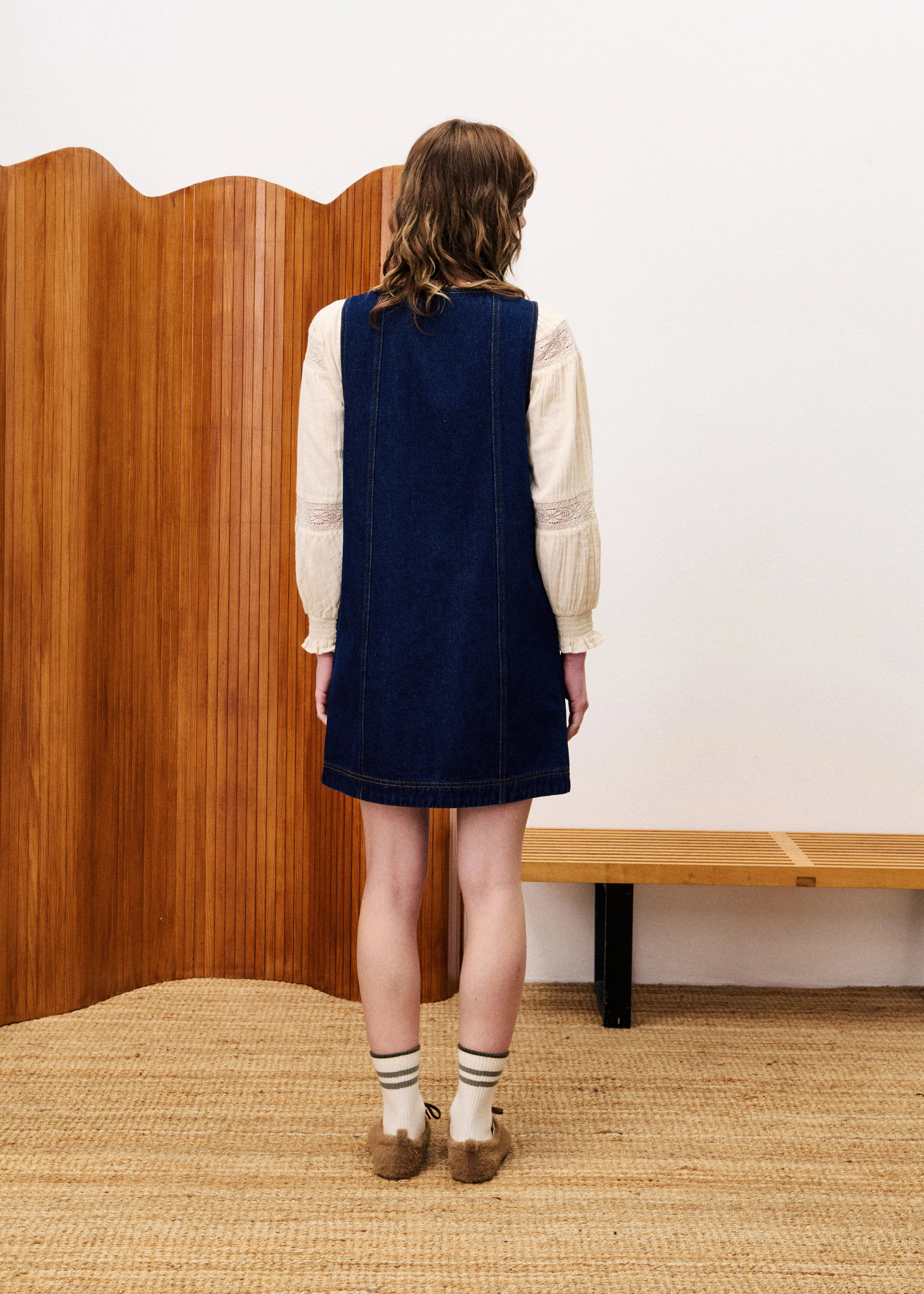 NALA DENIM MINI DRESS Modern Texture