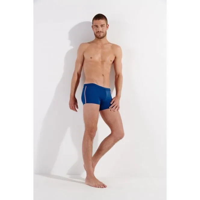 Nautical Cup Side Stripes Swim Trunk, Navy