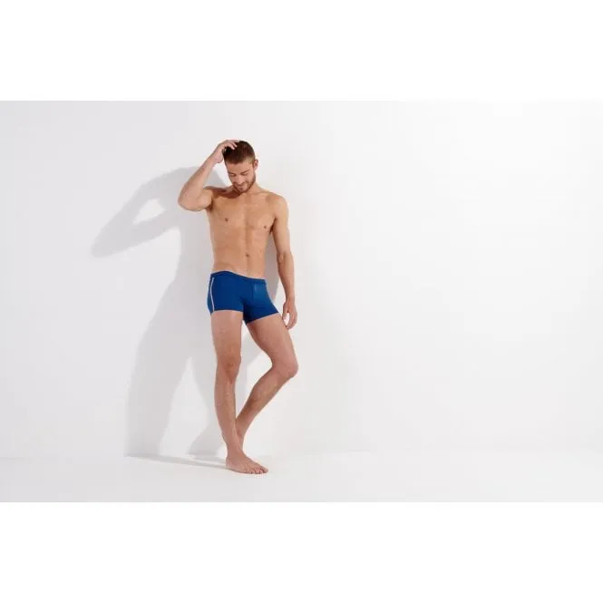 Nautical Cup Side Stripes Swim Trunk, Navy