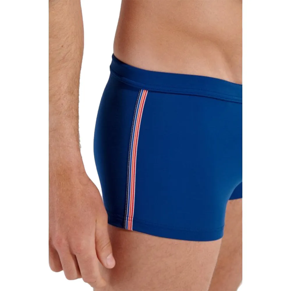 Nautical Cup Side Stripes Swim Trunk, Navy