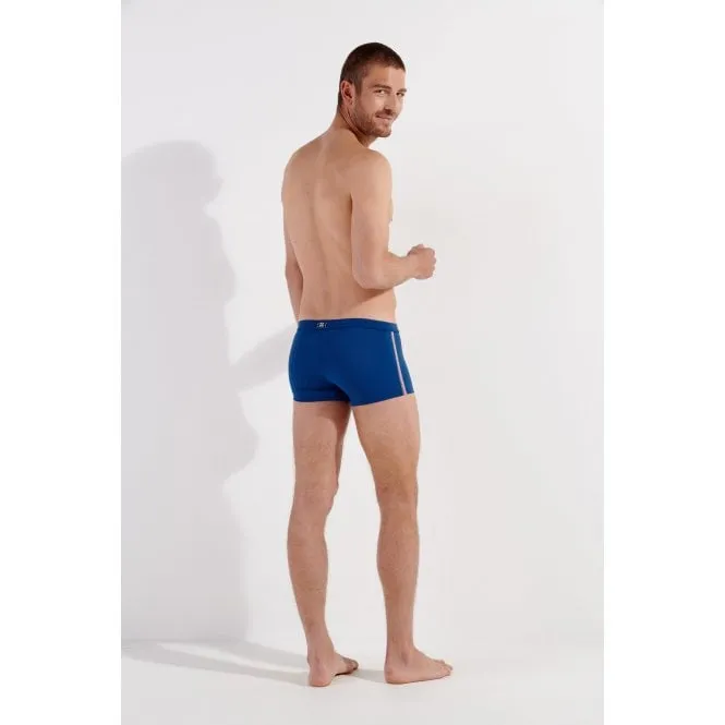 Nautical Cup Side Stripes Swim Trunk, Navy