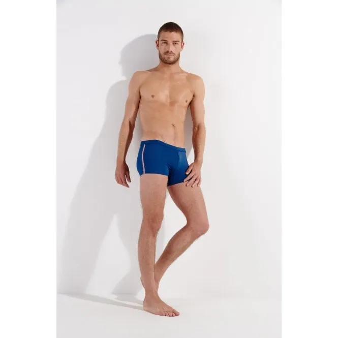 Nautical Cup Side Stripes Swim Trunk, Navy