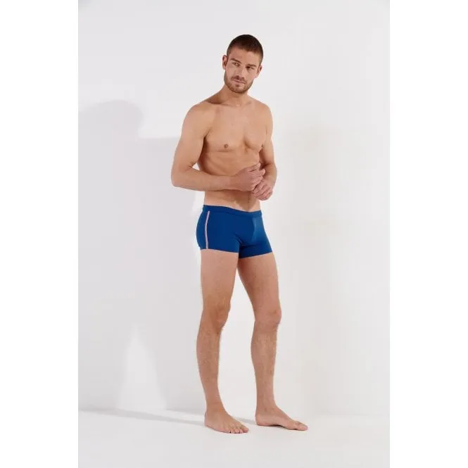 Nautical Cup Side Stripes Swim Trunk, Navy