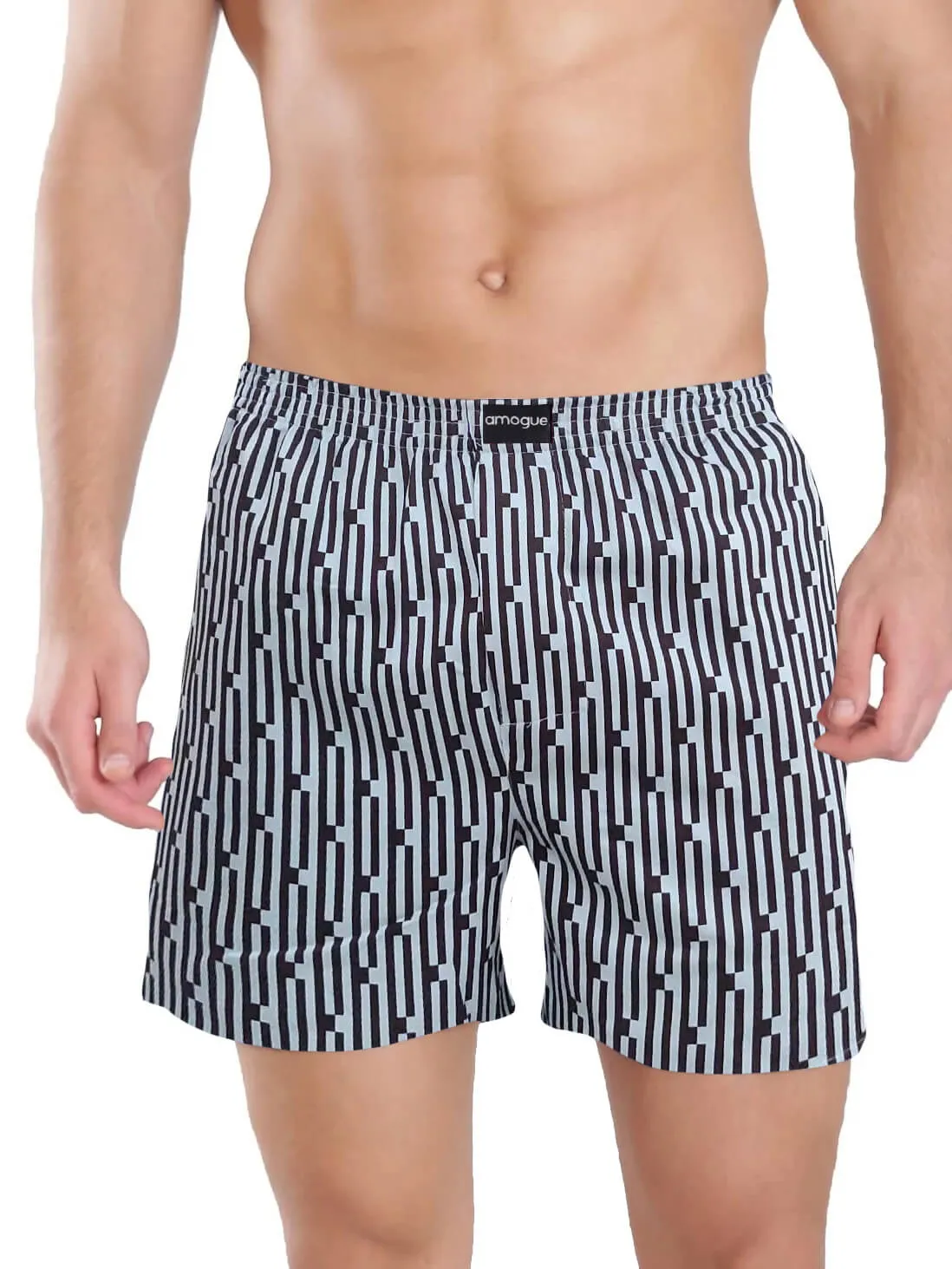 Navy Brown Green Printed Boxers Combo