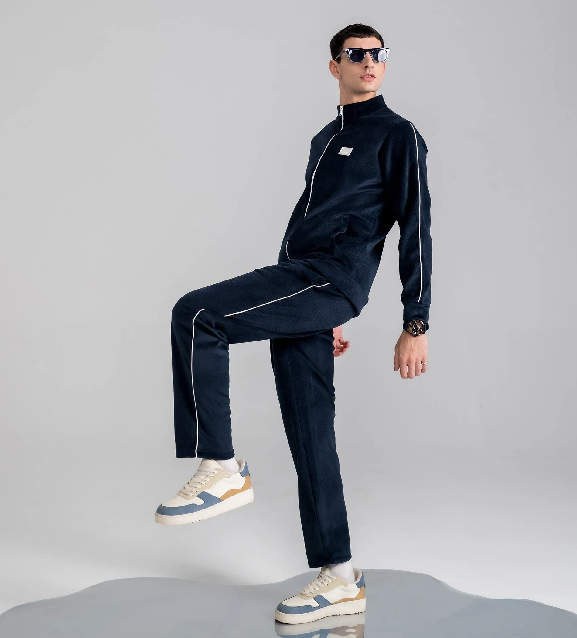 Navy Heatwave trackpants