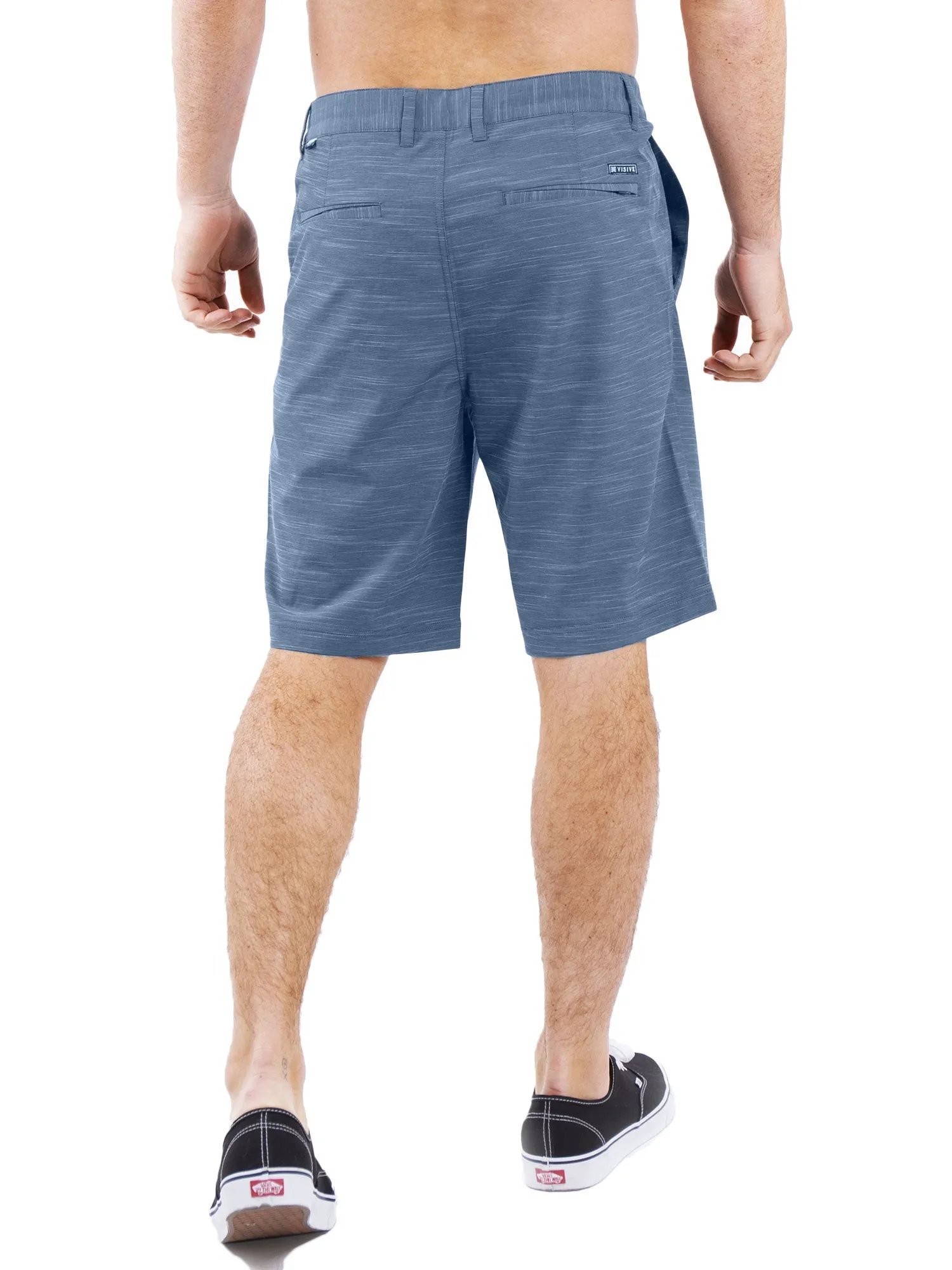 Navy Slub - Mens Hybrid Shorts