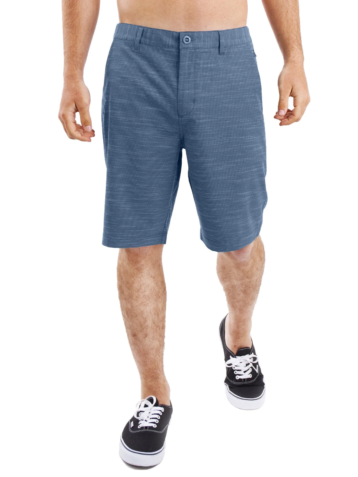Navy Slub - Mens Hybrid Shorts