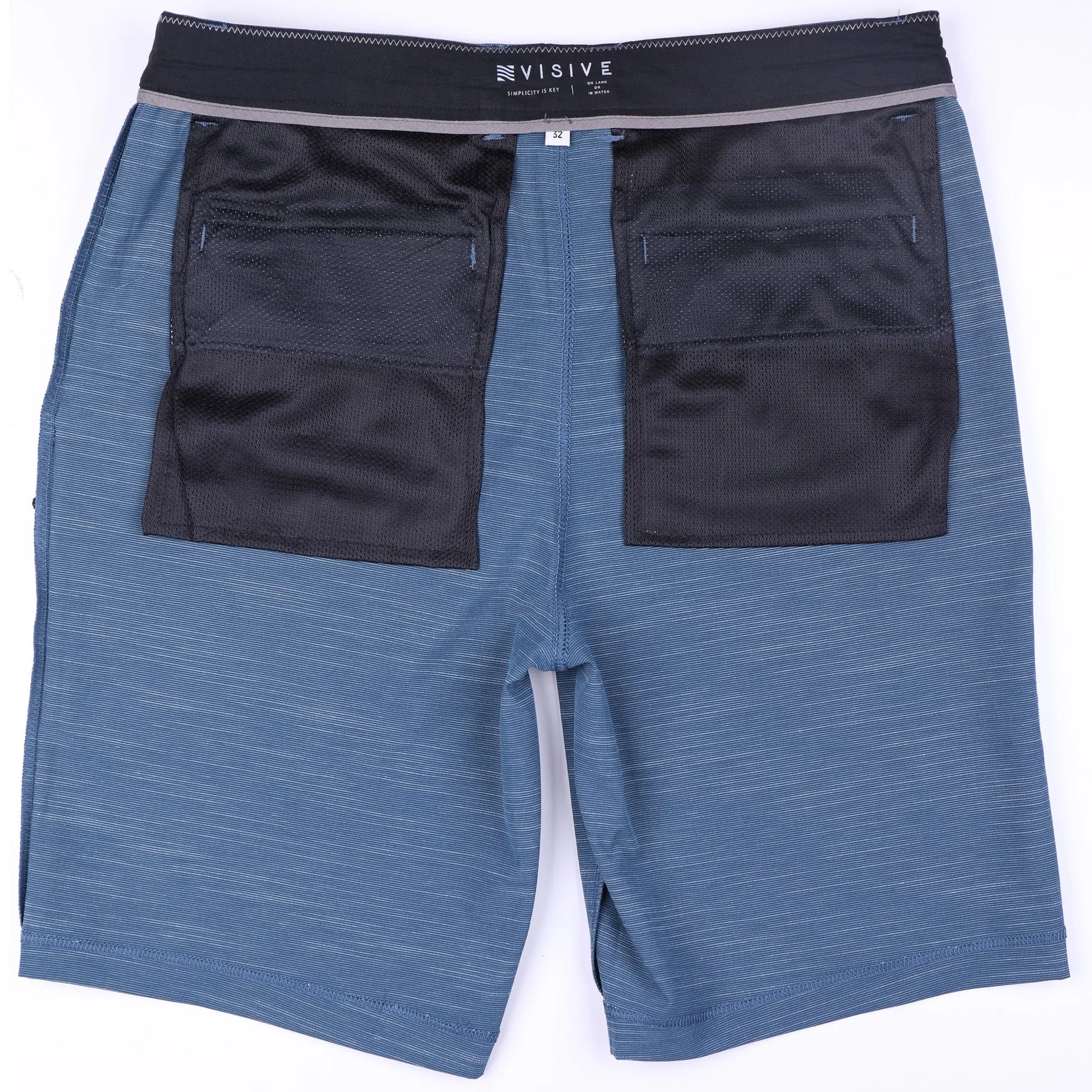 Navy Slub - Mens Hybrid Shorts