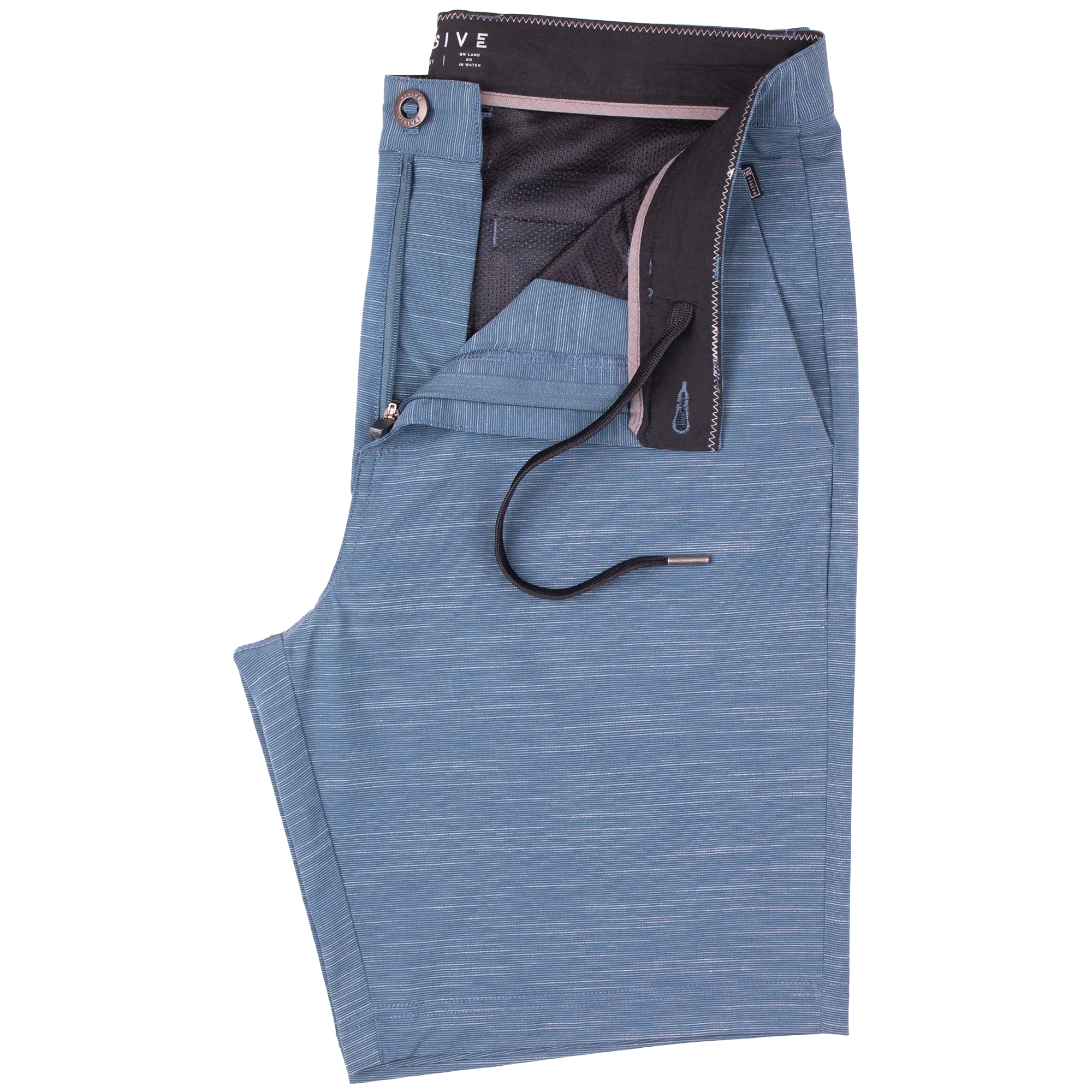 Navy Slub - Mens Hybrid Shorts