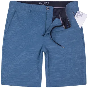 Navy Slub - Mens Hybrid Shorts
