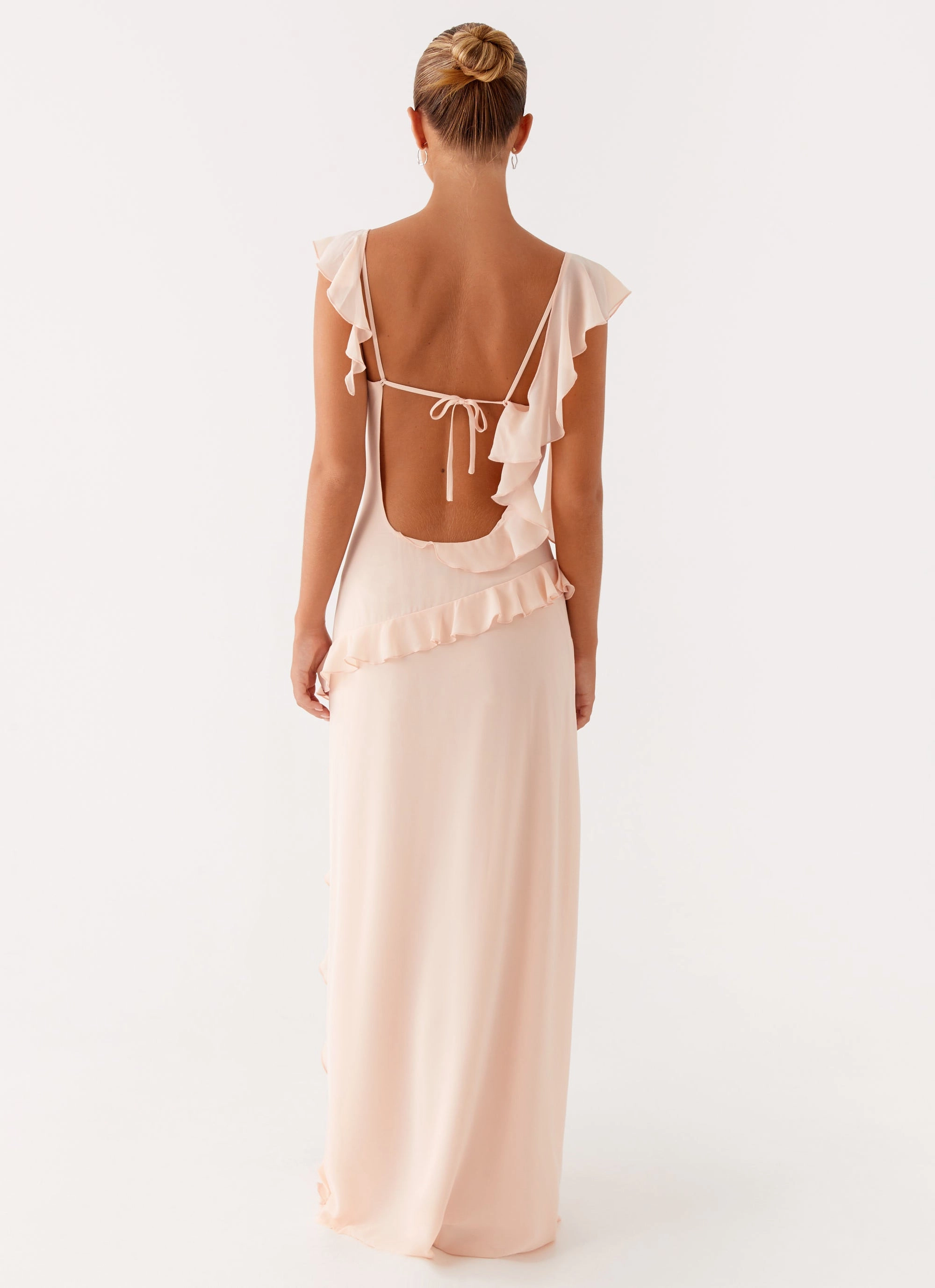 Calm Drape Naya Maxi Dress - Peach