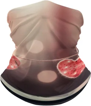 Neck Gaiter for Women Men Hanging Heart Shape Bandana Balaclava Face Mask Elastic Face Scarf Windproof Head Wrap Cooling Breathable Face Cover for Cycling Sports Outdoor