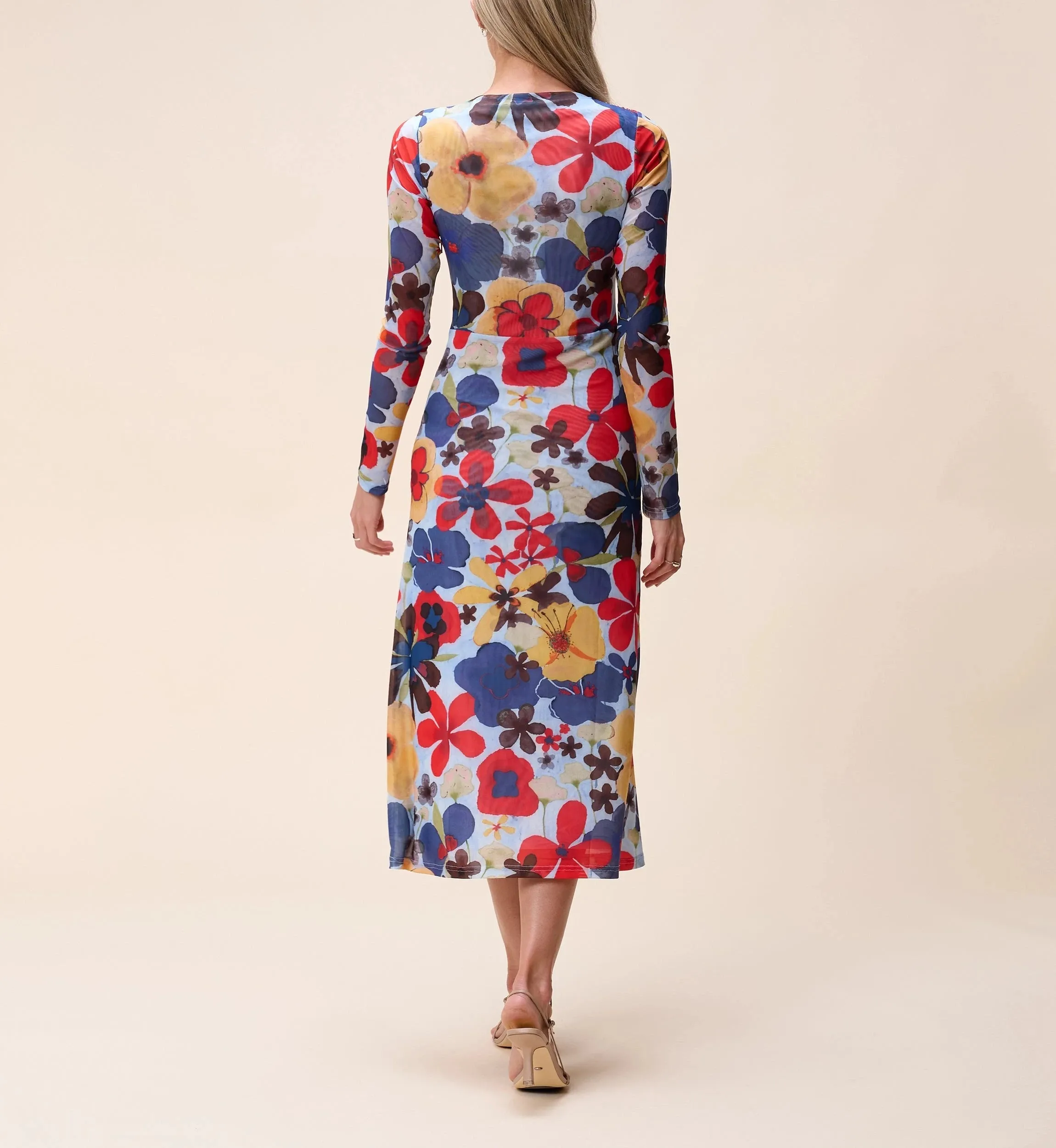 Katya Midi Dress |  Foraged Violets Heather Travel-Pack Spring Garden