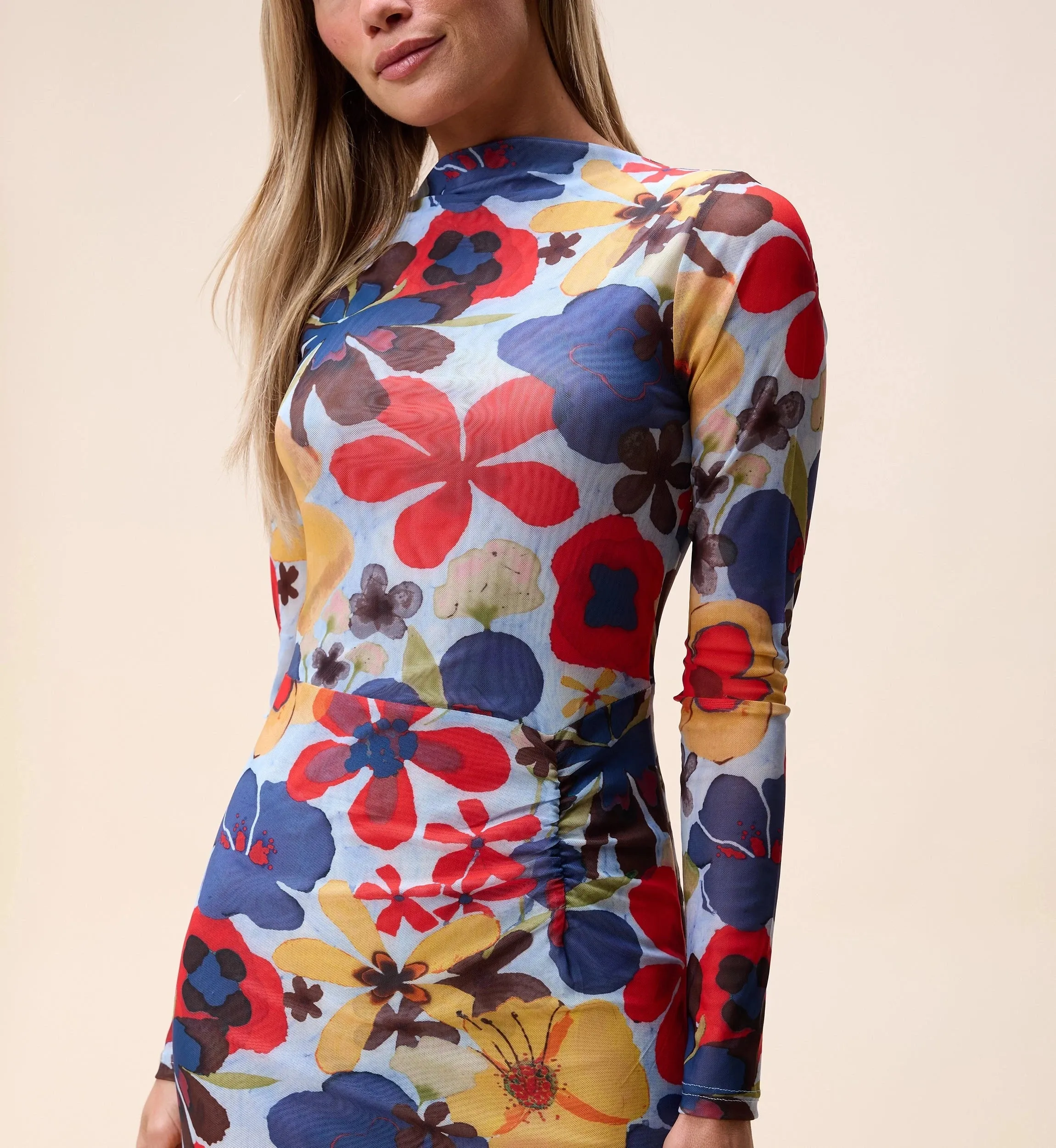 Perfect Layer FlatlockSeam Katya Midi Dress |  Foraged Violets Heather