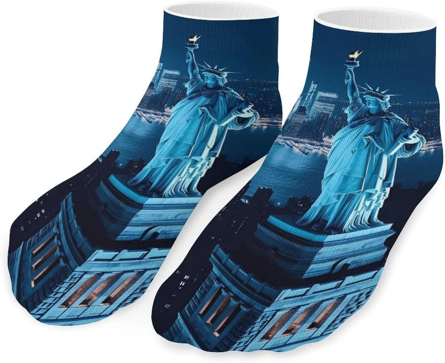 New York City Night Unisex Activewear Ankle Socks Lightweight Low Cut And No Show Socks